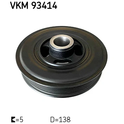 Imagen de SKF VKM 93414 Polea de Cigüeñal 151,20mm 6 FORD: FIESTA 6, MONDEO 4 Stufenheck,