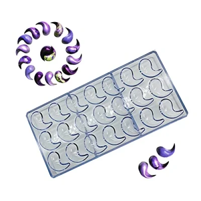 Imagen de NOMEY Molde Policarbonato Chocolate Para Bombones de Transparente 3D 21 Agujeros Plástico Cubitos Hielo Caramelos