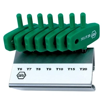 Imagen de Wiha 36590 Juego de llaves hexagonales Torx, mango ala, 7 piezas