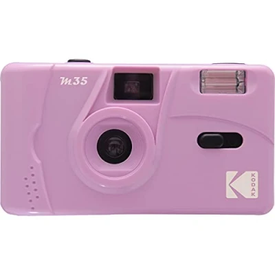 Imagen de Kodak M35 Cámara de película 35 mm (Morada), sin Enfoque, Reutilizable, Flash Integrado, fácil Usar
