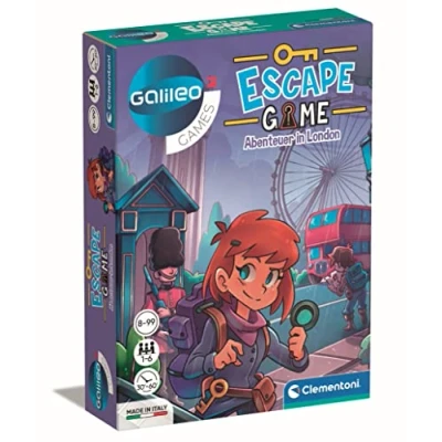 Imagen de Clementoni 59269 Escape Game Aventuras en Londres, emocionante Juego de Mesa para romperse la Cabeza y descifrar Enigmas, a Partir 8 años, (Version Alemana)
