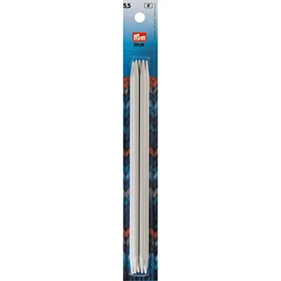 Imagen de Prym Strumpfstricknadeln KST 20 cm 5,50 mm Grau Agujas De Tejer, Gris, 5,5