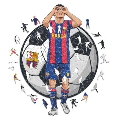 Imagen de Iconic Puzzles Wooden Sporting CP Puzzle de Madera, Multicolor, M, 270 Pcs (sostenible)