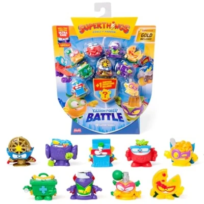 Imagen de SuperThings KAZOOM Power Battle Pack de 10. Contiene 10 (Incluye 1 Figura Sorpresa y capitán Dorado). 2