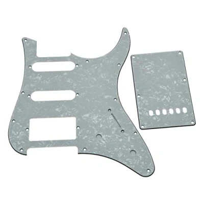Imagen de KAISH Golpeador de guitarra HSS White Pearl con placa trasera para Yamaha Pacífica