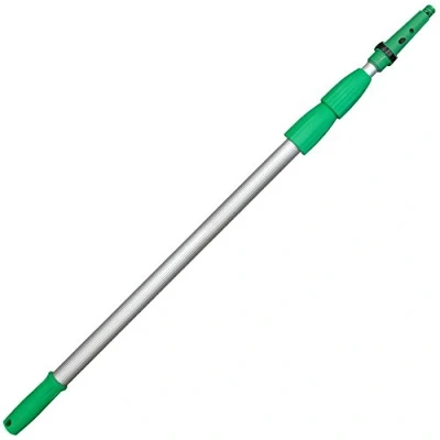 Imagen de UNGER OptiLoc 1,85 m Varilla telescópica (compatible con herramientas de limpieza ventanas, mango ergonómico, punta antideslizante, cierre giratorio dos componentes) ED180