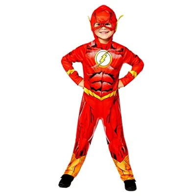 Imagen de amscan Disfraz Inf. W.B.: Flash Eco Talla 6 8 Años, dibujo animado, color rosso, (361 9910119_0194099040303)
