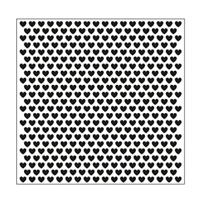 Imagen de Vaessen Creative Carpeta de Embossing, Corazones Pequeños, para Agregar Textura y Dimensión a Proyectos Manualidades con Papel, 15 x cm