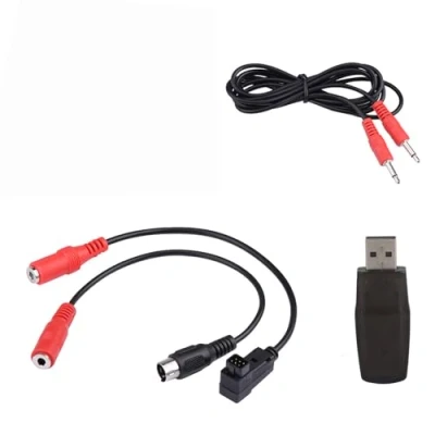 Imagen de SOULONG 22 en 1 RC USB Flight Simulator Adapter con 1,5 m Audio Din Cables para Realflight G7/G6/G5 Phoenix 4 E2HG