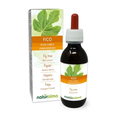 Imagen de Higuera (Ficus carica) Yemoderivato sin alcohol de yemas frescas Extracto líquido gotas 120 ml Complemento alimenticio Vegano