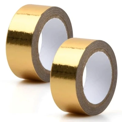 Imagen de Chstarina Cinta Adhesiva Decorativa, Washi Tape Autoadhesiva, para Manualidades 15 mm x 5 m, 2 Rollos, Scrapbooking DIY Crafts Marcos de Fotos