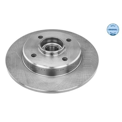 Imagen de MEYLE 11 15 523 4105 Disco de freno Eje trasero 244 9 4 108 macizo con cojinete rueda incorporado, anillo sensor ABS PEUGEOT: 208 I Hatchback