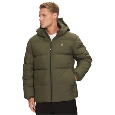 Imagen de Tommy Jeans Essential Jacket Chaqueta de plumas, Hombre, Talla: XXL, Fatigue green