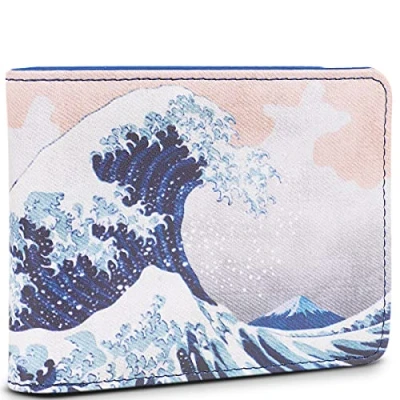 Imagen de PRIMER Carteras para Hombre Joven Cartera Pequeña con Monedero Chico Joven.Carteras Billeteras Tarjetero protección RFID, Azul