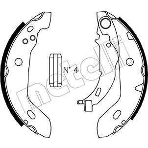 Imagen de Kit de zapatas METELLI 53 0235