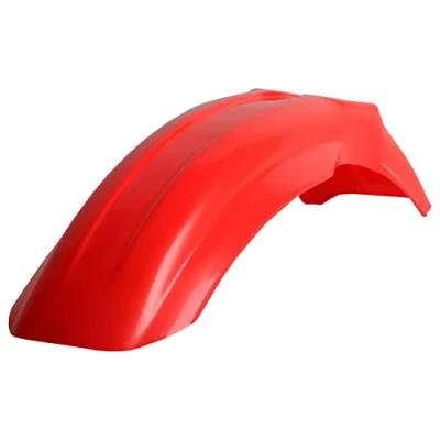 Imagen de Polisport 8563300001 Guardabarros Delantero réplica OEM Fabricado en plástico Brillante Duradero y Resistente Compatible con Motocicletas Honda Color Rojo