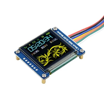 Imagen de Waveshare 1.5inch RGB OLED Display Module 128x128 Pixels 16 bit High Color SPI Interface with Embedded Controller