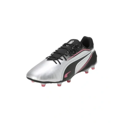Imagen de Puma KING Match FG/AG Botas de fútbol con tacos, Hombre, Talla: 41, Silver/black/sun struck Zapatos