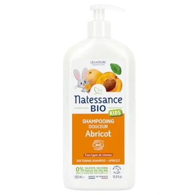 Imagen de Natessance Kids Shampooing Haute Tolérance Abricot sans Sulfates 500 ml