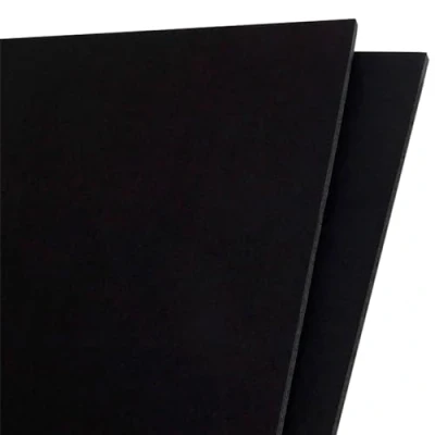 Imagen de AC Pack de 2 láminas cartón pluma adhesivas A4, grosor 5 mm, manualidades, soporte para presentaciones, maquetas, base cuadros, decoración (Negro 21 x 29,7 cm)