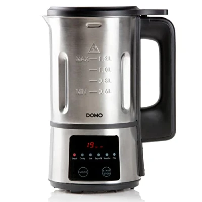 Imagen de DOMO DO727BL My Soup Express Hornillo de sopa (1,2 L, 6 programas), color plateado