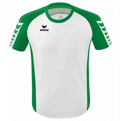 Imagen de ERIMA Adultos Six Wings Maillot de Deporte, Blanco/Smaragd, L
