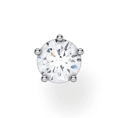 Imagen de THOMAS SABO Pendientes Individuales Piedra Blanca Plata de Ley 925 H2148 051 14, Plateado