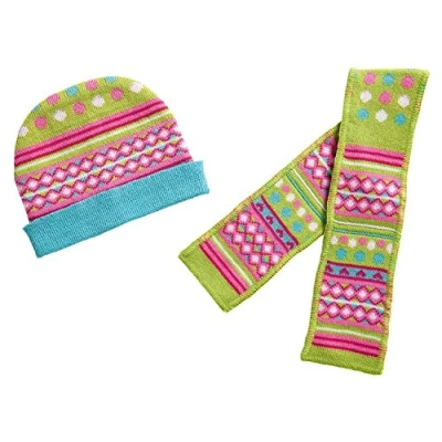 Imagen de Heless 2611 Juego de ropa para muñecas con diseño rana, 2 piezas gorro y bufanda, talla 35 45 cm