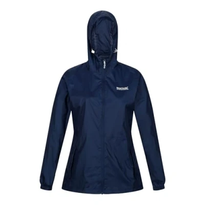 Imagen de Regatta Pack it III Chaqueta con Capucha Impermeable, Transpirable, Sin Forro Y Ligera Jackets Waterproof Shell, Mujer, Midnight, 14, L