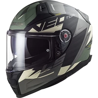 Imagen de LS2, Casco integral moto VECTOR II Absolute mat black silver, S