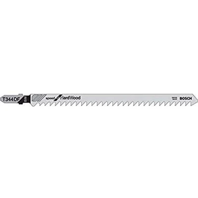 Imagen de Bosch Professional 3 x Hojas de Sierra calar T 344 DF Speed for Hard Wood (para Madera dura, corte recto, accesorios calar)