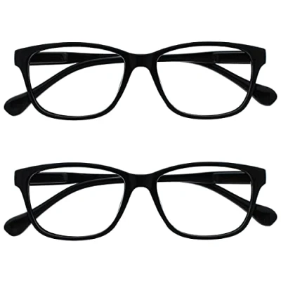Imagen de UV Reader Negro Ligero Cómodo Gafas De Lectura Valor Pack 2 Estilo Diseñador Hombres Mujeres UVR2PK026 +2,50