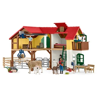 Imagen de Schleich Granja con establo y animales, multicolor, Large (42407)