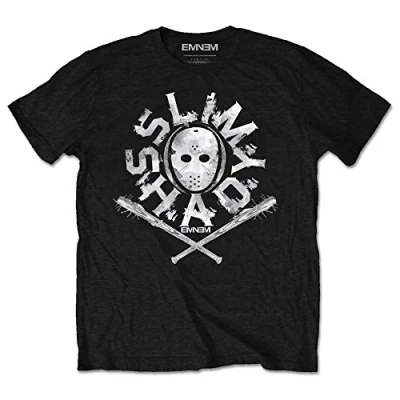 Imagen de Rock Off Eminem Shady Mask Oficial Camiseta para Hombre (X Large)