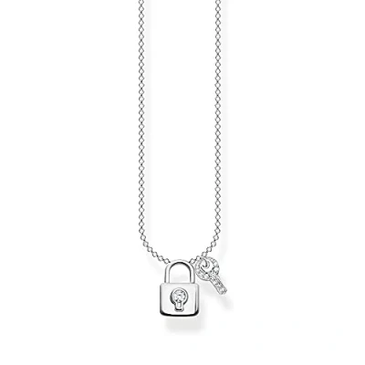 Imagen de THOMAS SABO Cadena para mujer con llave de Plata ley 925 KE2122 051 14 L45V, 38 45 cm, esterlina, Circonia cúbica
