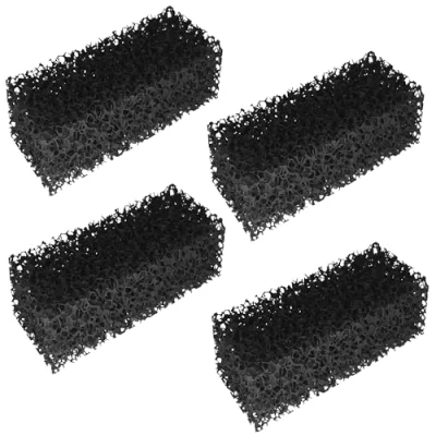 Imagen de cyclingcolors 4x Esponja Filtro para Acuario Medio de reemplazo con carbón activado compatible Tetra IN CF 400/600 Plus