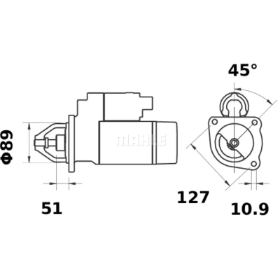 Imagen de Motor de arranque MAHLE MS 214