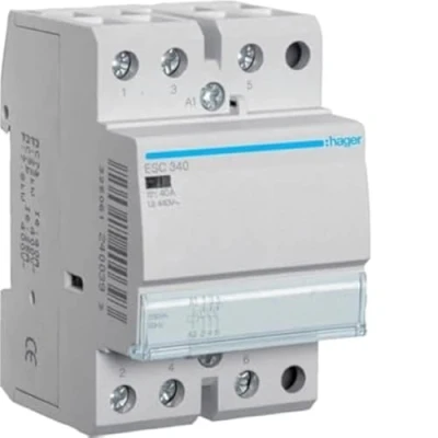 Imagen de Hager ESC340 Contactor, 40A, 3NA, 230V