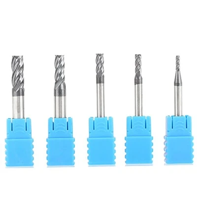 Imagen de 5 unids molino de extremo carburo tungsteno 4 fresas fresado rotativas CNC Set cortador herramienta herramientas