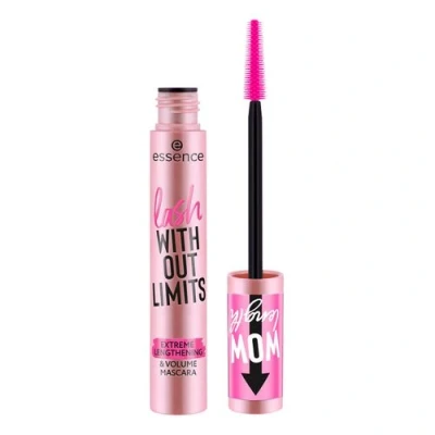 Imagen de Essence Cosmetics MÁSCARA WITHOUT LIMITS EXTREME LENGTHENING &amp; VOLUME, de larga duración, dar volumen, Ultranegro, alargar, 13 ml