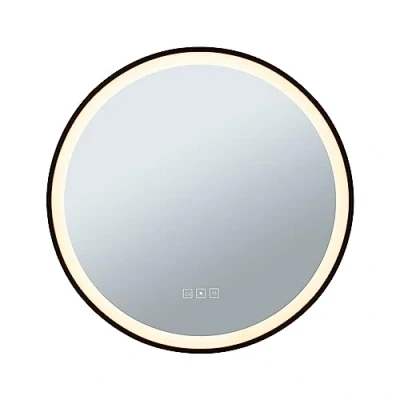 Imagen de Paulmann Mirra espejo de pared Ø59cm CCT dim negro