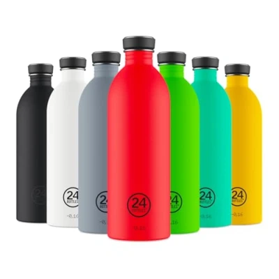 Imagen de 24BOTTLES Urban Bottle 1L Hot Red Botella, Adultos Unisex, Multicolor (Multicolor), 1000 ml