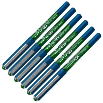 Imagen de Faber Castell uni ball 205097 Rollerball EYE Ocean Care, 6 unidades, mina de 0,4 mm, verde, indeleble