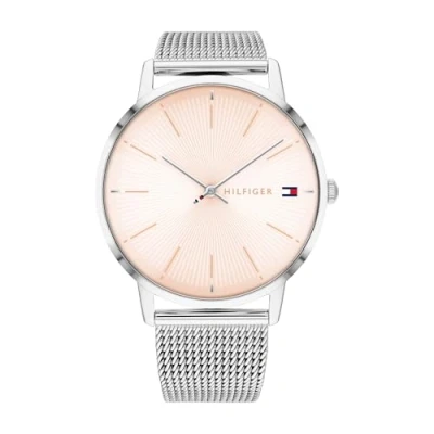 Imagen de Tommy Hilfiger Reloj Analógico de Cuarzo para mujer con correa malla acero inoxidable plateada 1782244