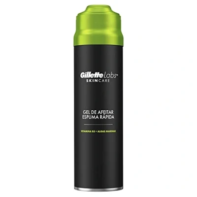 Imagen de Gillette Labs Gel de Afeitar con Espuma Rápida, Refresca, Calmar y Protege Contra la Irritación Piel Durante el Afeitado, Fácil Aclarado, 198ml