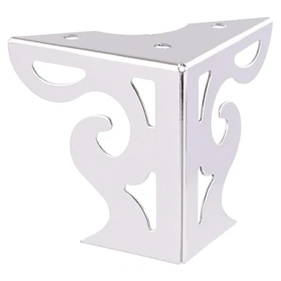 Imagen de WAGNER Pata de Mueble SOFA WING Acero cromado brillante, placa atornillable, Protección del Suelo, Altura 8 cm, Largo para Muebles Palet 12042001