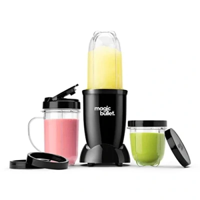 Imagen de Magic Bullet Batidora, máquina para hacer smoothies, pack de 10, 200 W potencia, Negro, MBR10B