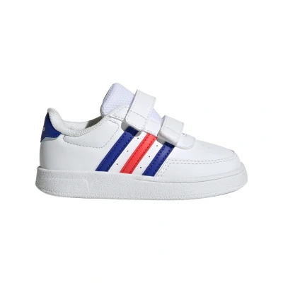 Imagen de adidas Breaknet Lifestyle Court Two strap Hook and loop, Zapatillas Unisex niños, Ftwr White Lucid Blue Bright Red, 27 EU