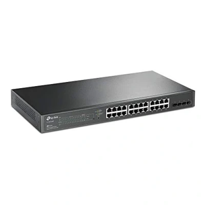 Imagen de TP Link TL SG2428P Jetstream 28 Port Gigabit Smart Switch with 24 PoE+, 4 SFP Slots (250 Watt Budget, Centralized Cloud Management Omada SDN, and Intelligent Monitoring)