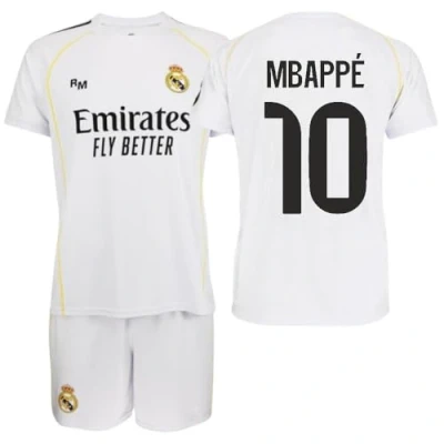 Imagen de Real Madrid Conjunto Infantil 1a equipación 25 26 Réplica Oficial Mbappe